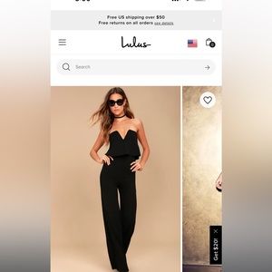 Lulus tall stapless pantsuit XL -  BRAND NEW